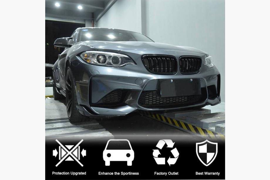 BMW 2-serie F22/F23 2014–2021 Frontbumper flaps Flap (voor F87 M2/M2C, carbon) Foto 3