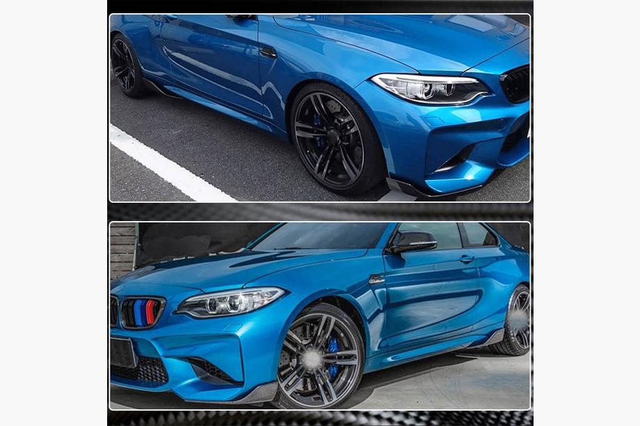 BMW 2-serie F22/F23 2014–2021 Frontbumper flaps Flap (voor F87 M2/M2C, carbon) Foto 5