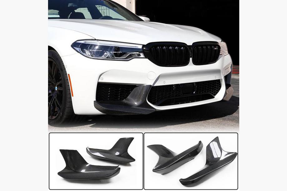 BMW 5 Serie G30/G31 2017–2023 Front bumper lip flaps Flap (voor M5 F90 2017-2020, carbon) Image