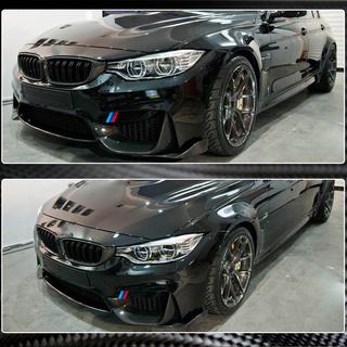 Front bumper lip Flap V2 (voor F80, carbon) foto 4