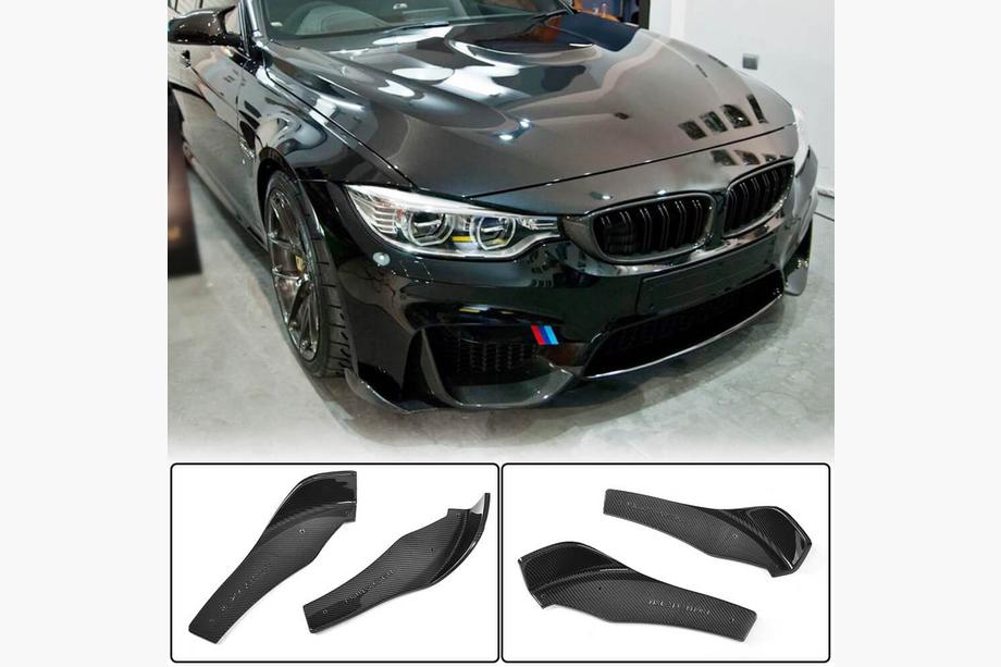 BMW 4 Serie F32/F33/F36 2012–2020 Frontbumper lip Flap V1 (voor F82/F83, carbon) Image
