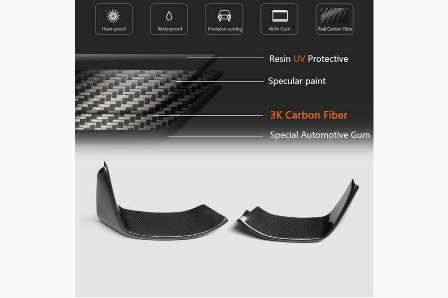 BMW 4 Serie F32/F33/F36 2012–2020 Frontbumper lip flaps Flap V3 (voor F82/F83, carbon) Foto 7