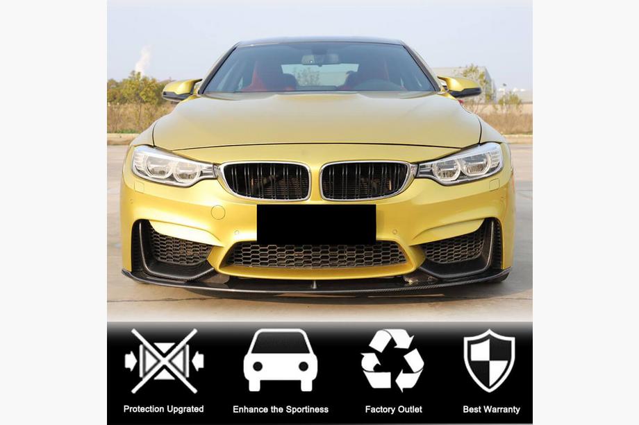 BMW 4 Serie F32/F33/F36 2012–2020 Frontbumper lip flaps Flap V3 (voor F82/F83, carbon) Foto 8