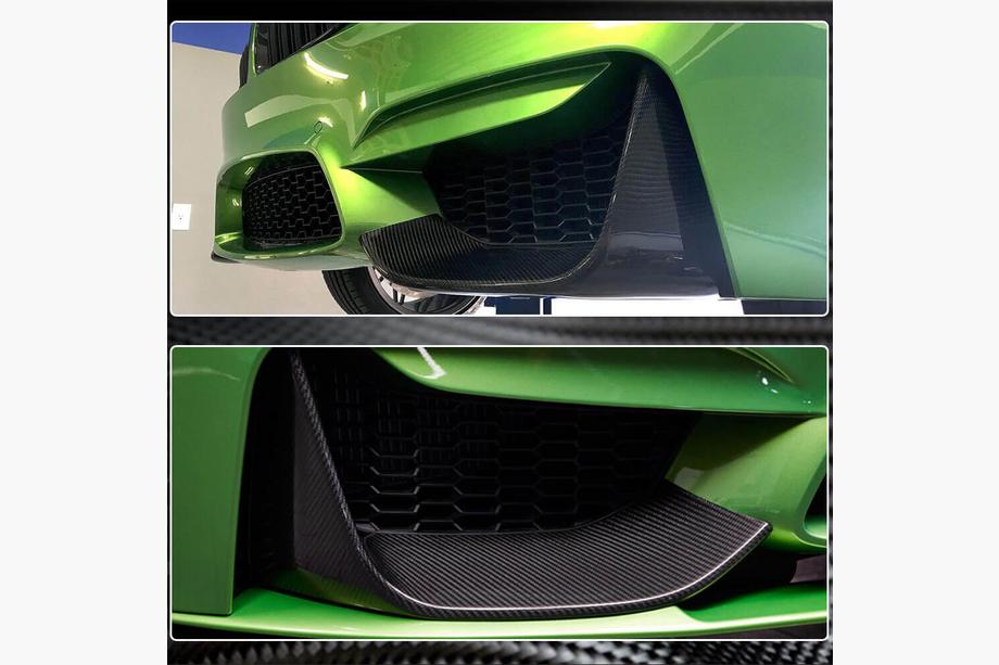 BMW 4 Serie F32/F33/F36 2012–2020 Frontbumper lip flaps Flap V3 (voor F82/F83, carbon) Foto 10