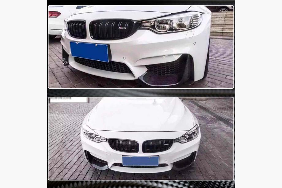 BMW 4 Serie F32/F33/F36 2012–2020 Frontsplitter lip Flap V4 (voor F82/F83, carbon) Foto 4
