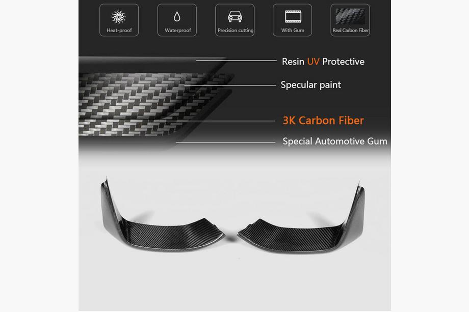 BMW 4 Serie F32/F33/F36 2012–2020 Frontsplitter lip Flap V4 (voor F82/F83, carbon) Foto 11