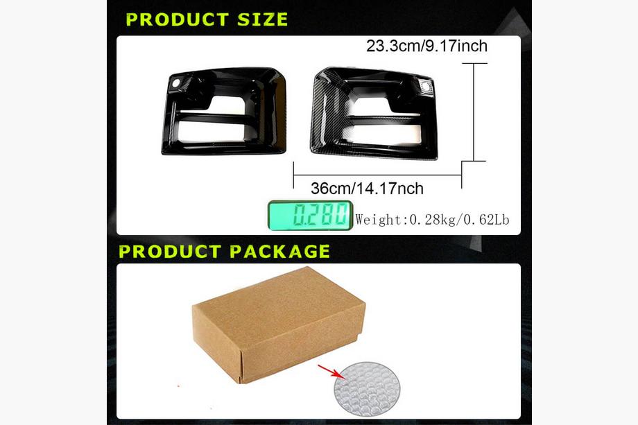 BMW 2 Serie G42 2021– Carbon luchtinlaatroosters/afdekstrips voor de voorbumper (voor G87) Foto 5