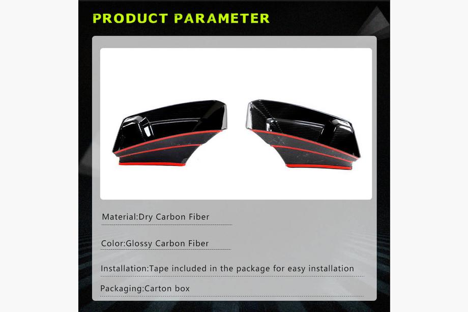 BMW 2 Serie G42 2021– Carbon luchtinlaatroosters/afdekstrips voor de voorbumper (voor G87) Foto 6