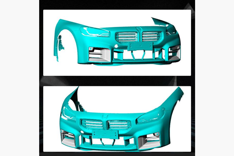 BMW 2 Serie G42 2021– Frontbumper lip Flap Carbon V2 (voor G87) Foto 2
