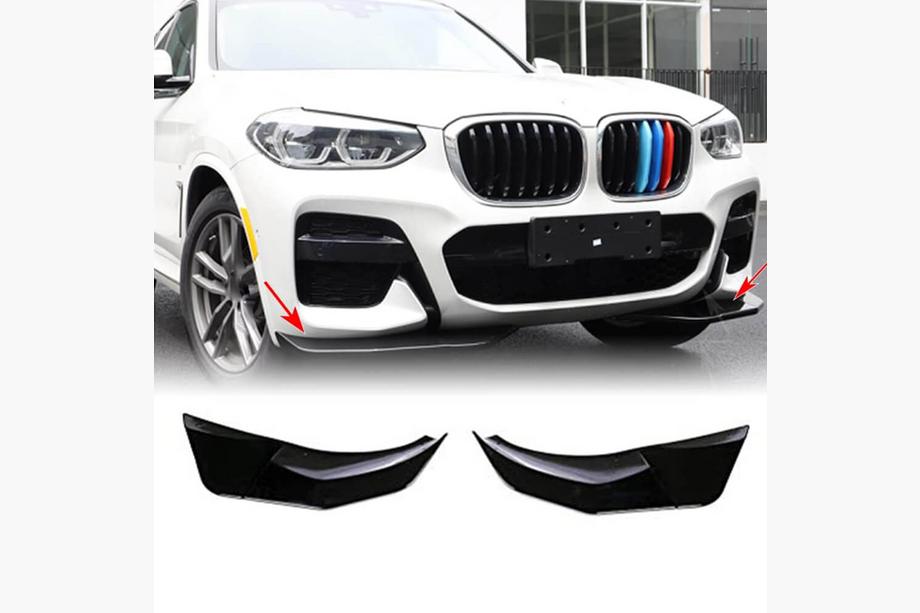 BMW X3 G01 2018– Front bumper lip Flap ABS V2 (voor originele M-Sport 2018-2021) Image