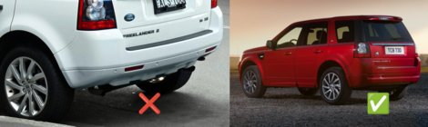 Land Rover Freelander II 2006–2014 Premium spatlappen (voor Sport Edition, 4 stuks) foto 3