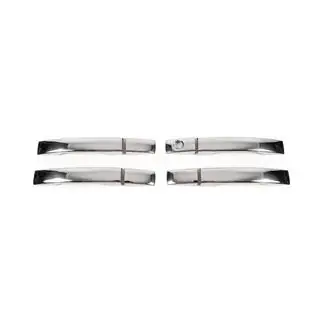 Deurgreep covers (set 4 stuks, RVS) Ssang Yong Rodius foto 1