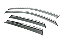 Audi A3 2020– Winddeflectoren met chroomlijst Niken Luxury (HB, 4 stuks) foto 2