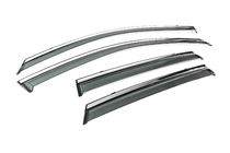 Audi A3 2020– Winddeflectoren met chroomlijst Niken Luxury (HB, 4 stuks) foto 3