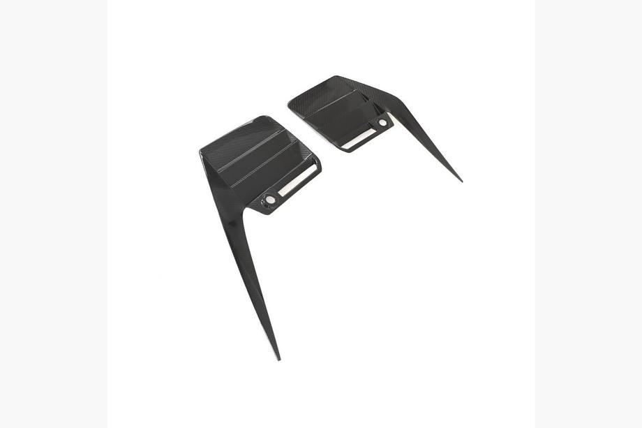 BMW 2 Serie G42 2021– Achterbumper splitters V1 (voor G87, carbon) Foto 5