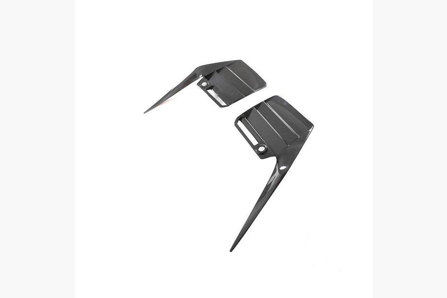 BMW 2 Serie G42 2021– Achterbumper splitters V1 (voor G87, carbon) Foto 6