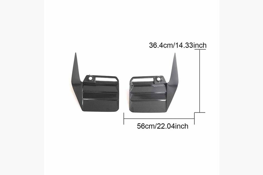 BMW 2 Serie G42 2021– Achterbumper splitters V1 (voor G87, carbon) Foto 8