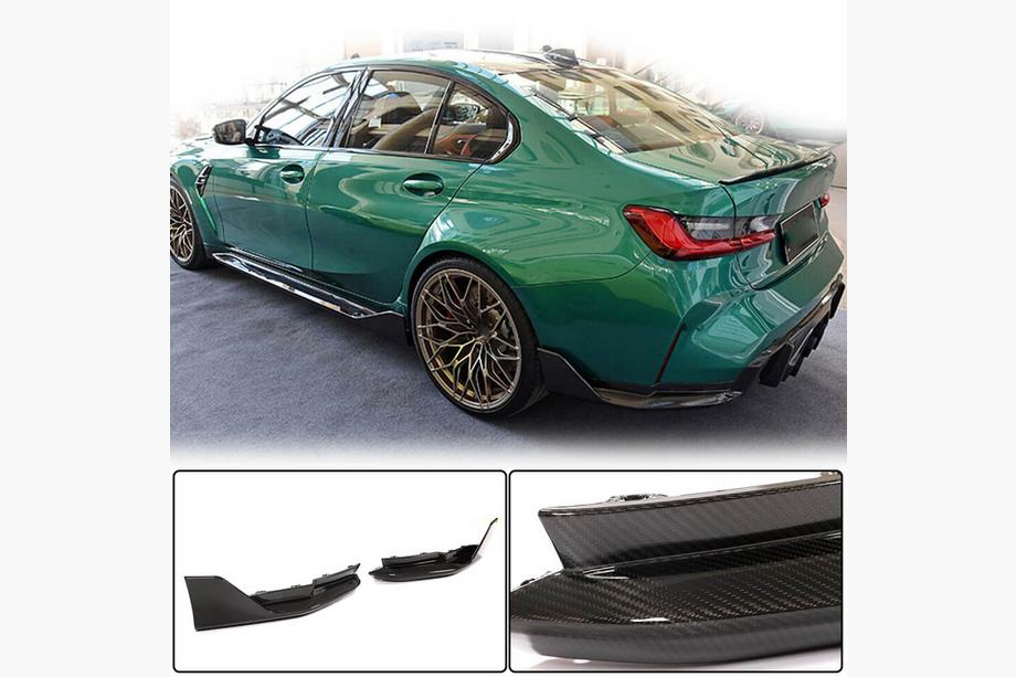 BMW 3 Serie G20/G21 2018– Achterbumper flaps Flap V2 (voor G80, carbon) Image