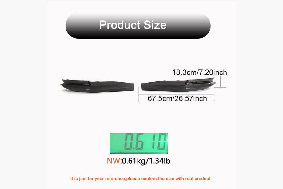BMW 3 Serie G20/G21 2018– Achterbumper flaps Flap V3 (voor G80, carbon) Foto 6
