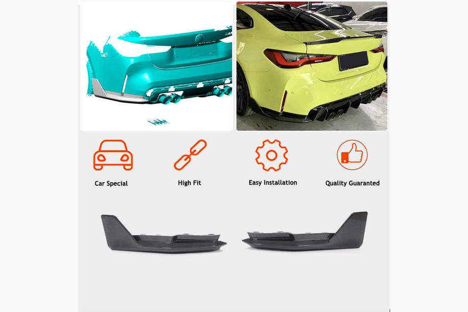 BMW 4-serie G22/23/26 2020– Achterbumper flaps Flap V2 (voor G82/G83) Foto 2