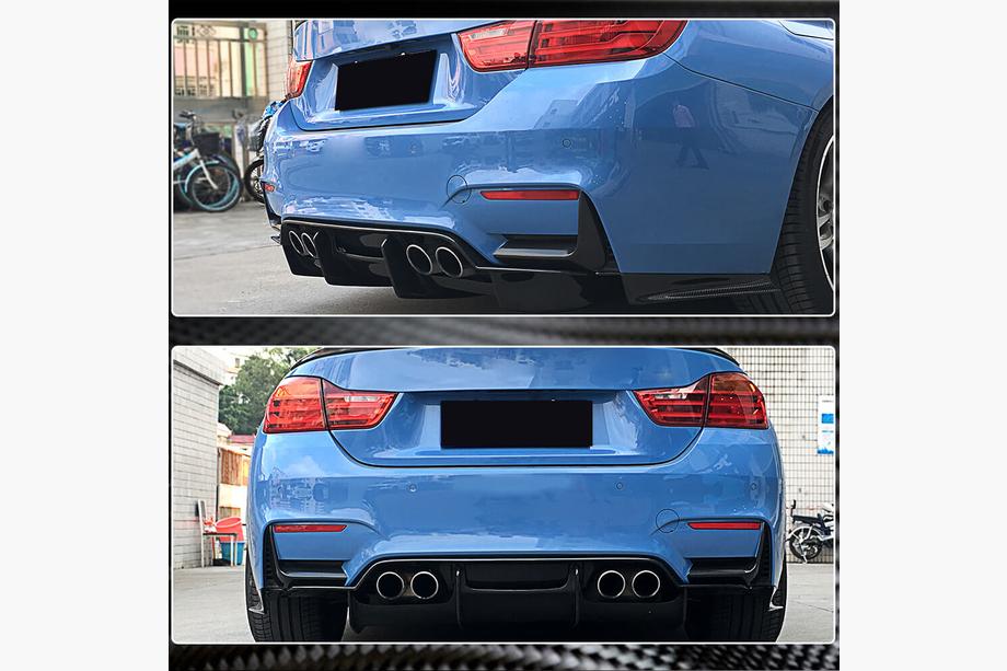 BMW 4 Serie F32/F33/F36 2012–2020 Achterbumper flaps Flap V2 (voor F82/F83) Foto 4