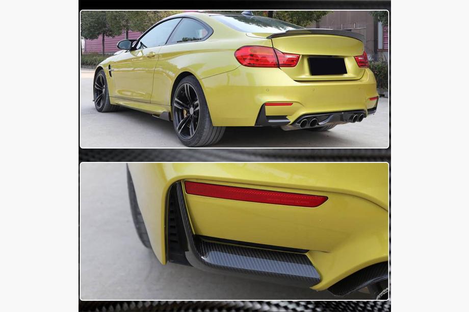 BMW 4 Serie F32/F33/F36 2012–2020 Achterbumper flaps Flap V2 (voor F82/F83) Foto 5