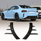 BMW 2 Serie G42 2021– Aerodynamische achterdiffuser-extensions Carbon Fiber V4 (voor G87) foto 1