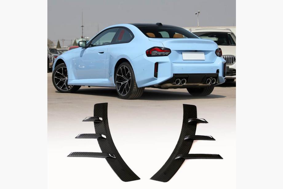 BMW 2 Serie G42 2021– Aerodynamische achterdiffuser-extensions Carbon Fiber V4 (voor G87) Image