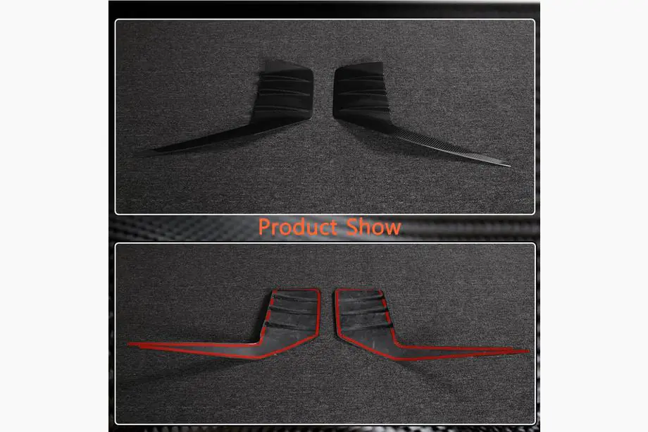 BMW 2 Serie G42 2021– Achterbumper splitters V2 (voor G87, Carbon) Foto 3
