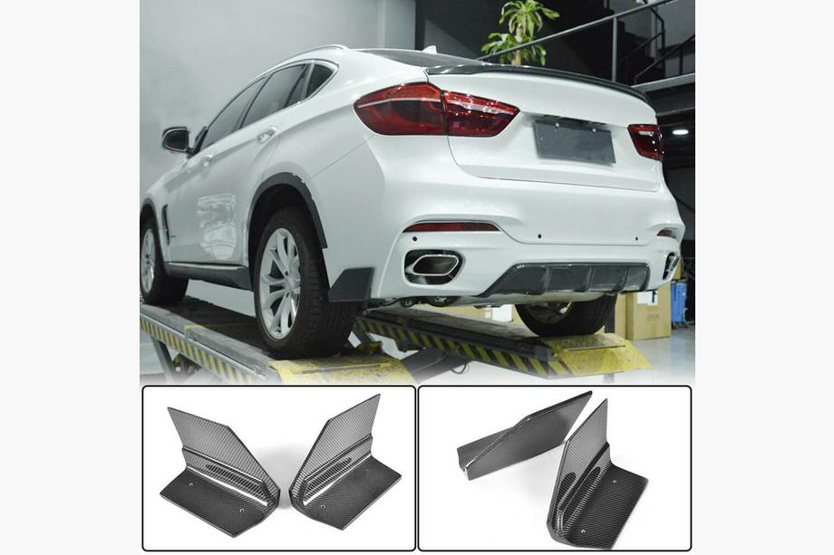 BMW X6 F16 2014–2019 Achterbumper flaps Flap (voor M-Sport, carbon) Image