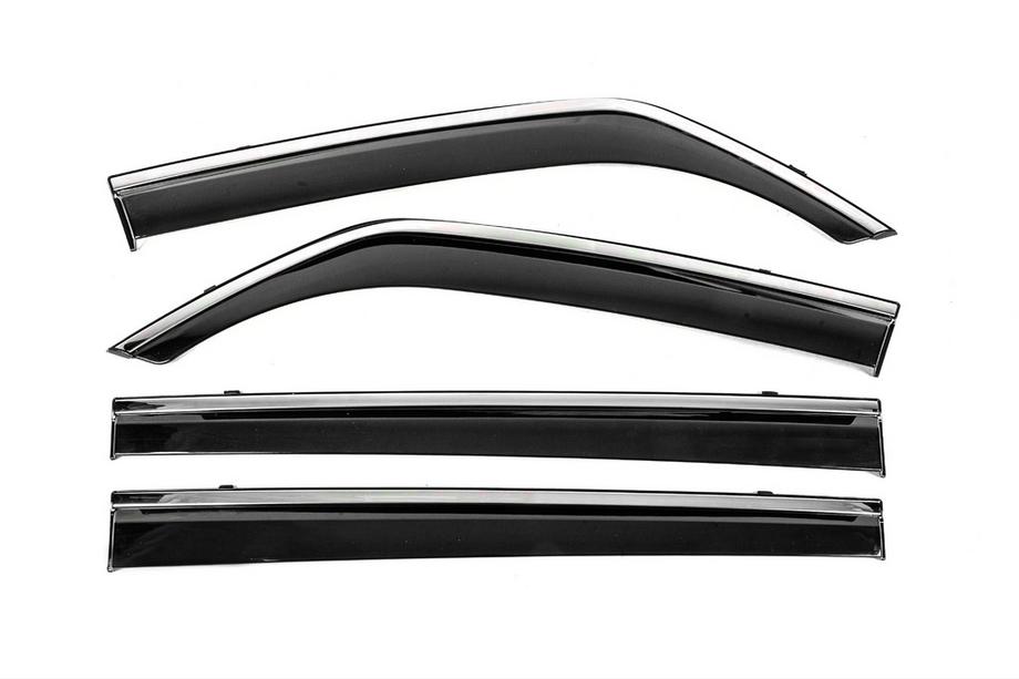 Mitsubishi Pajero Wagon III 1999–2006 Windschermen met chromen sierlijst Niken Luxury (4 stuks) Image
