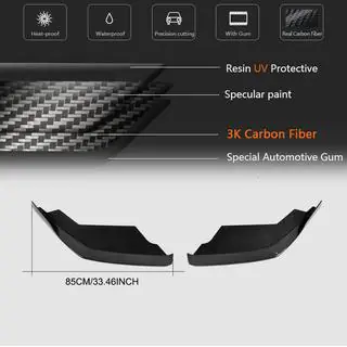 Voorbumper flaps Flap V1 (carbon) foto 4