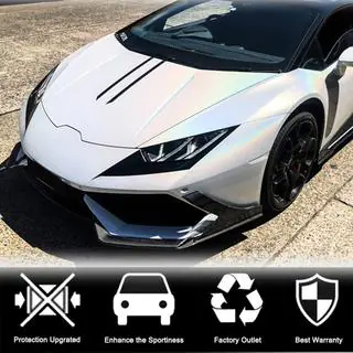 Voorbumper lip Lip V1 (droog carbon) foto 4