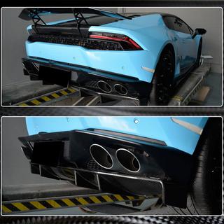 Achterbumper diffuser V1 (Carbon) foto 4