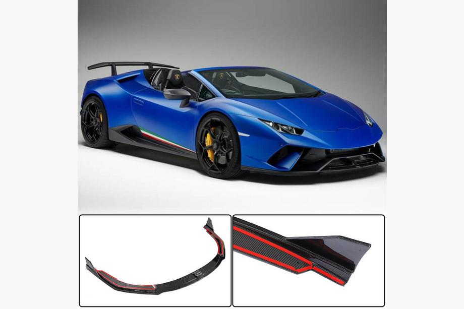 Lamborghini Huracan 2014– Voorbumper lip Lip V2 (carbon) Image