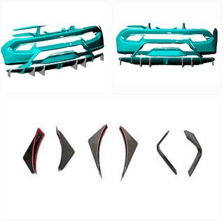 Achterbumper diffuser V2 (Carbon) foto 2