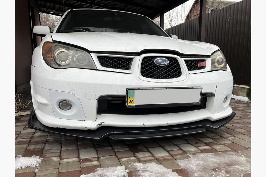 Subaru Impreza 2000–2007 Voorbumper lipspoiler Niken Black (ABS) Foto 1