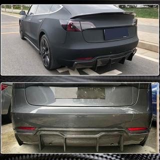Achterbumper diffuser V2 (2017-2023, Carbon) foto 3