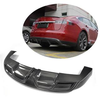 Achterbumper diffuser V1 (2012-2016, carbon) foto 1