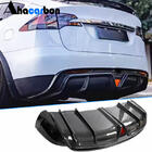 Tesla Model X 2015– Achterbumper diffuser (voor Plaid 2021-2025, carbon) foto 1