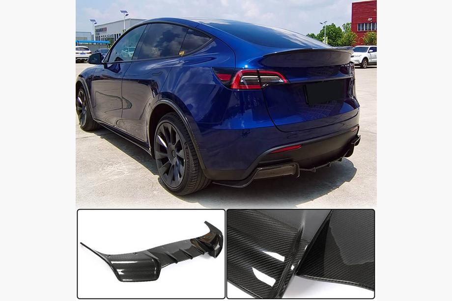 Tesla Model Y 2020– Achterbumper diffuser dry carbon V1 (2019-2021) Image