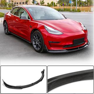 Voorbumper lip Lip V1 (2017-2023, carbon) Tesla Model 3 2017– foto 1