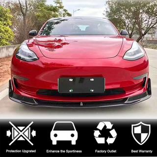 Voorbumper lip Lip V1 (2017-2023, carbon) Tesla Model 3 2017– foto 2