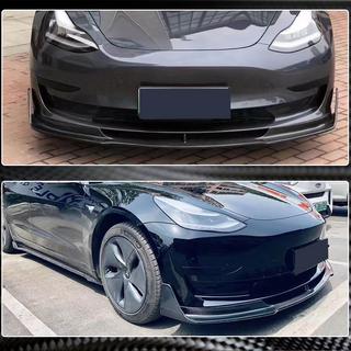 Voorbumper lip Lip V1 (2017-2023, carbon) Tesla Model 3 2017– foto 3