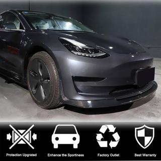 Frontbumper lipspoiler Lip V2 (2017-2023, carbon) Tesla Model 3 2017– foto 3