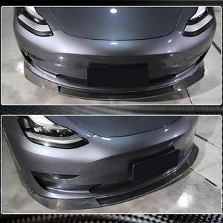 Frontbumper lipspoiler Lip V2 (2017-2023, carbon) Tesla Model 3 2017– foto 4