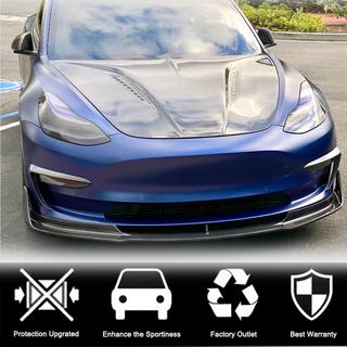 Voorbumper lip Lip V3 (2017-2023, carbon) Tesla Model 3 2017– foto 2