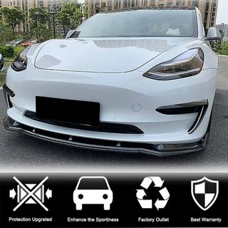 Frontlip voor voorbumper Lip V5 (2017-2023, Carbon) Tesla Model 3 2017– foto 2