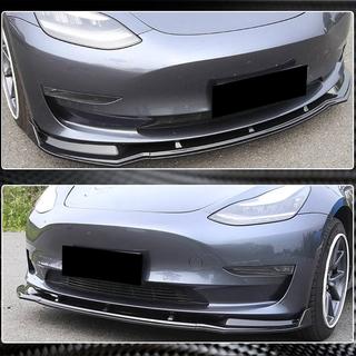 Frontlip voor voorbumper Lip V5 (2017-2023, Carbon) Tesla Model 3 2017– foto 4