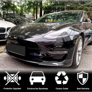Front bumper lip Lip V6 (2017-2023, carbon) Tesla Model 3 2017– foto 3